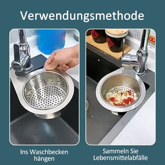 🔥Letzter Tag 49% Rabatt🎁Abtropfkorb aus Edelstahl in Schwanenform