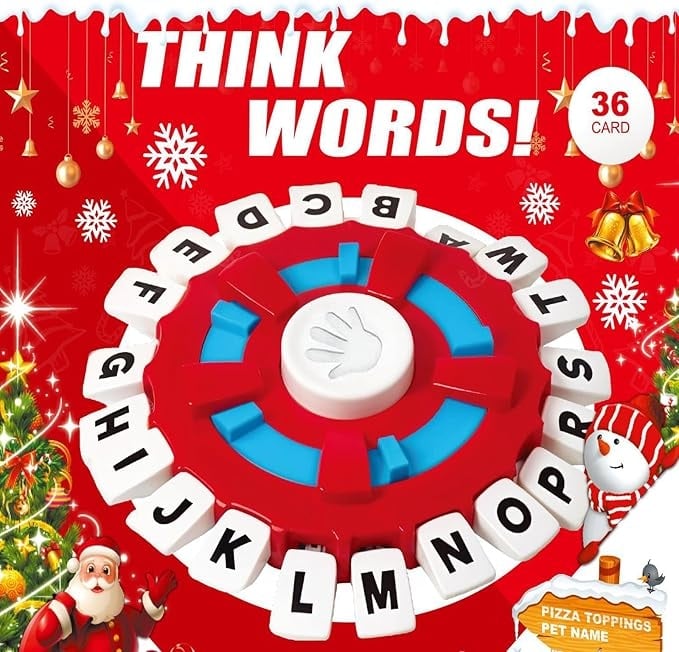 🎅Christmas Sale 49% OFF🎄🔥Word Game | Fast-Paced Family Board Game | Learning Game Great for All Ages🔥