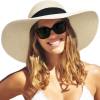 FURTALK Womens Sun Straw Hat Wide Brim UPF 50 Summer Hat Foldable Roll up Floppy Beach Hats for Women