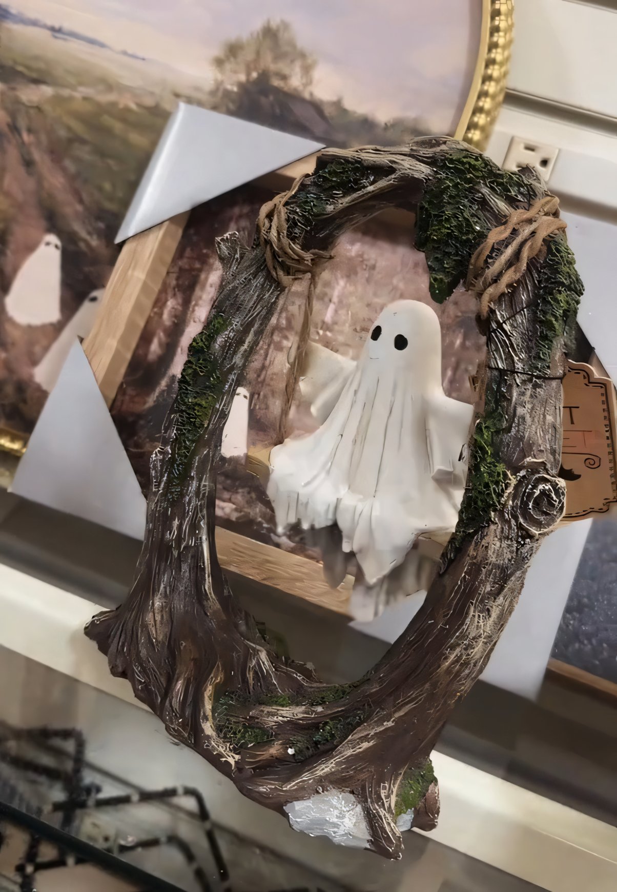 🔥Early Halloween Offer👻2025 Oncandforal®Swinging Shadows: Ghost on a Tree Swing