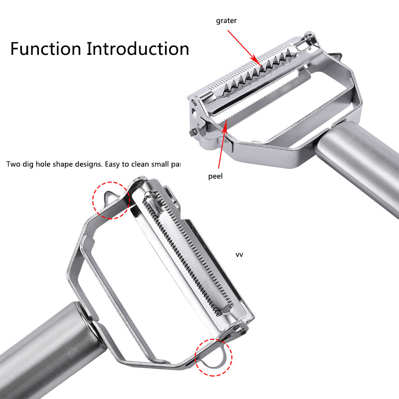 (🎄Christmas Hot Sale🔥🔥)Stainless Steel Peeler(BUY 5 GET 3 FREE & FREE SHIPPING)