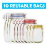 (🔥Clearance Sale - 40% OFF)REUSABLE BAGS(BUY 30 GET 20 PCS FREE)