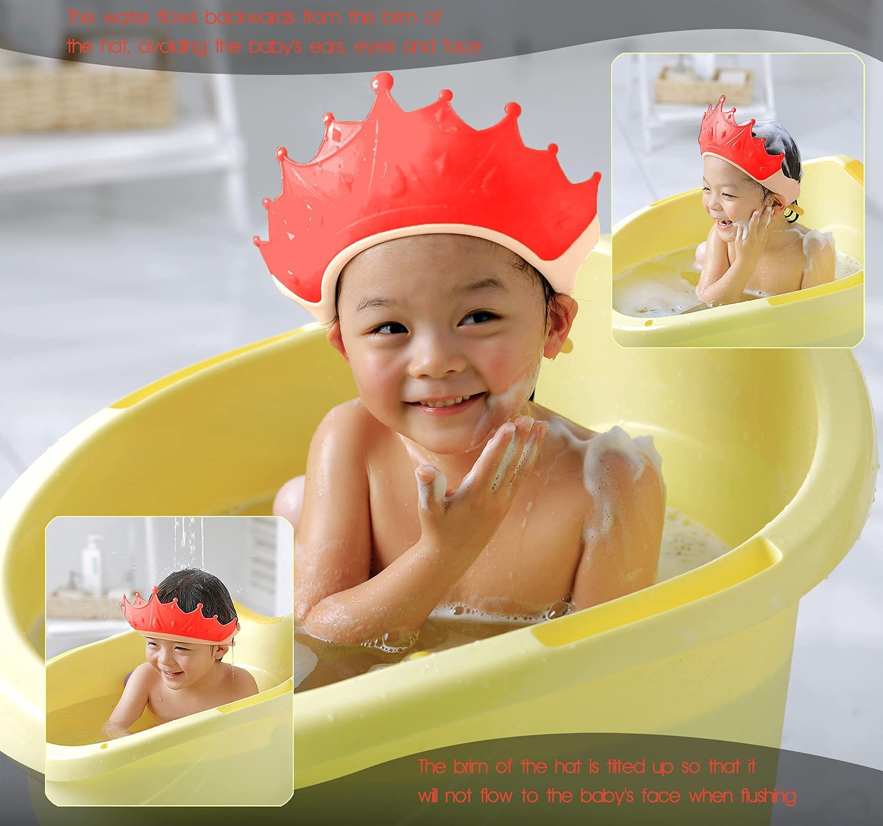 (Last Day Promotion - 50% OFF) Baby Shower Cap Shield, Buy 3 Get Extra 20% OFF NOW