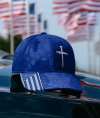 🙏Charlie Memorial💙Jesus 3 Nail Crown of Thorns Embroidered Typhoon Adjustable Christian Hat✝️