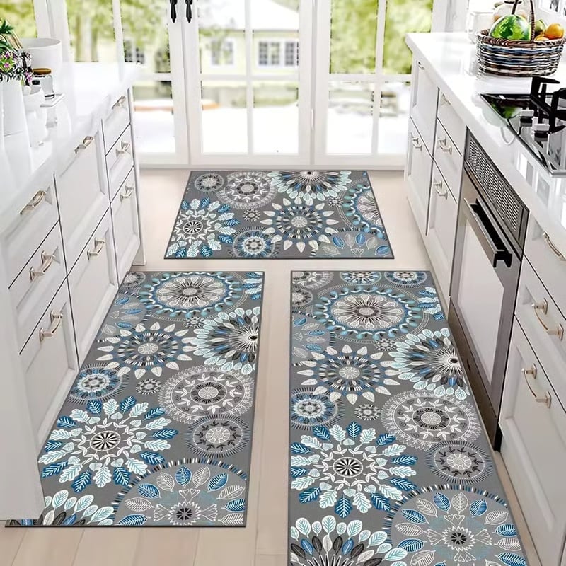 🎁TikTok Last Day Sale - 70% OFF🔥Boho Washable Kitchen Rugs Sets of 3 - Non Slip Kitchen Rugs