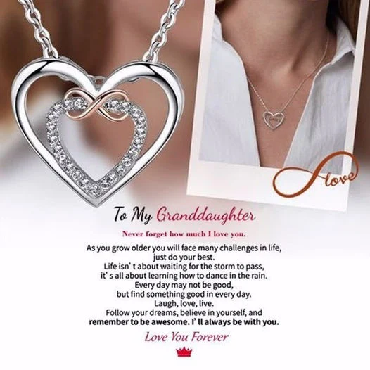 Last Day 75% OFF - To My Granddaughter - I Will Always Be With You Infinity Pendant