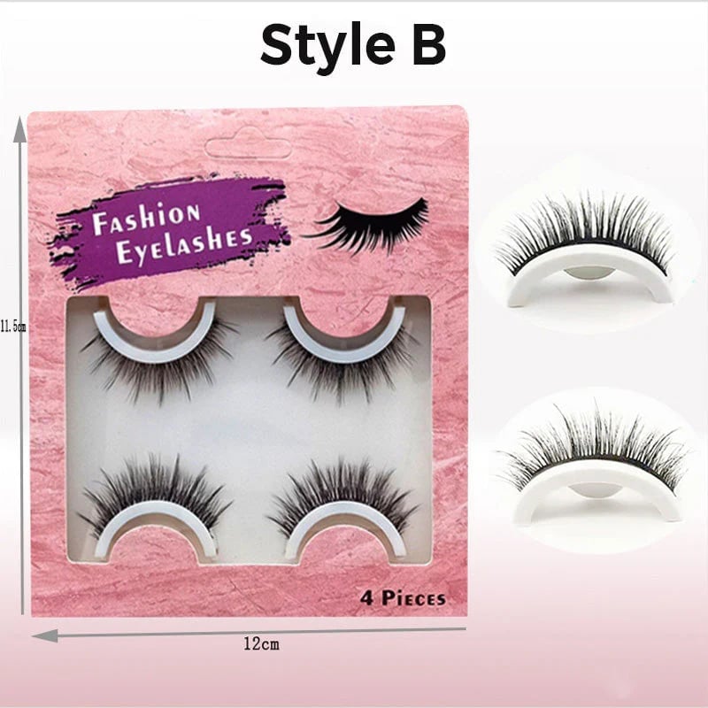 🔥BUY 1 GET 1 FREE ! 🔥2 Pairs Reusable Long Self Adhesive Eyelashes