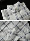 Hilary Lapel Polo Collar Vintage Matching Plaid Print Single-breasted Baggy Cotton Shirt