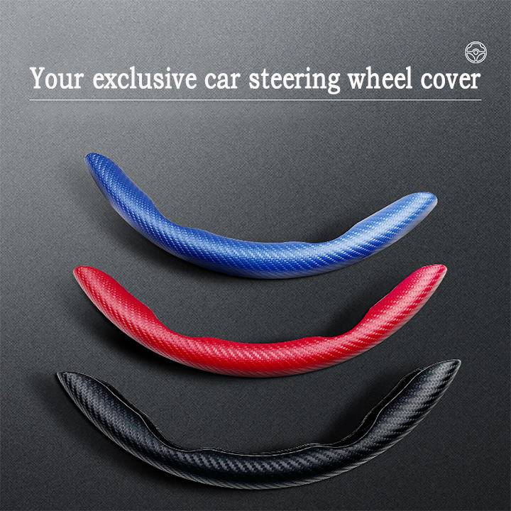 🔥HOT SALE🔥Car Carbon Fiber Steering Wheel Cover(2PCS)