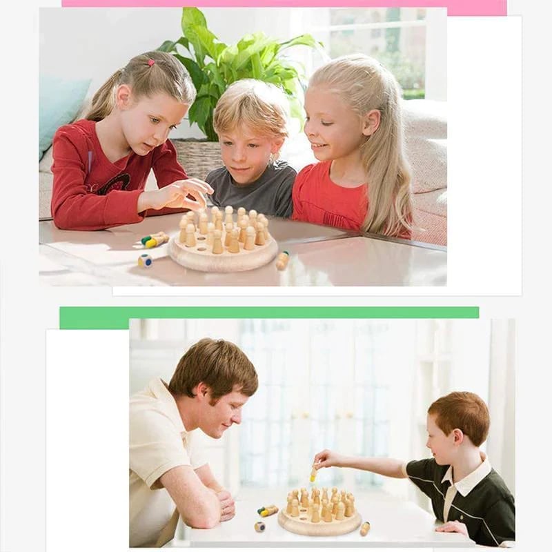 🔥Last Day Promotion 50% OFF🔥Wooden Memory Match Stick Chess