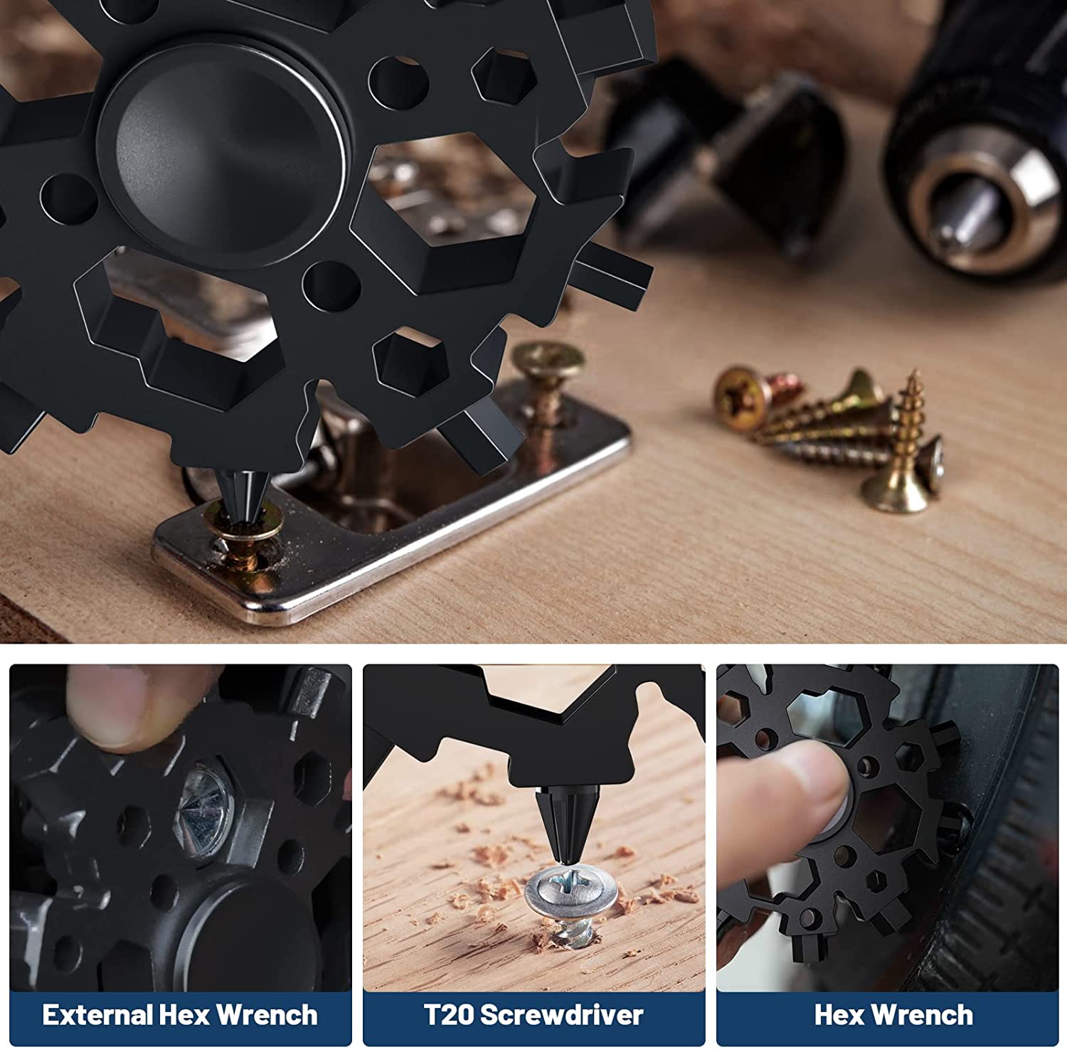 Early Spring Hot Sale 48% OFF -22-in-1 Snowflake Multi-tool with Fidget Spinner