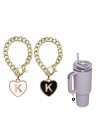 Letter Charm Accessories for  Cup 2PCS Initial Name ID Personalized Handle Charm for  Tumbler