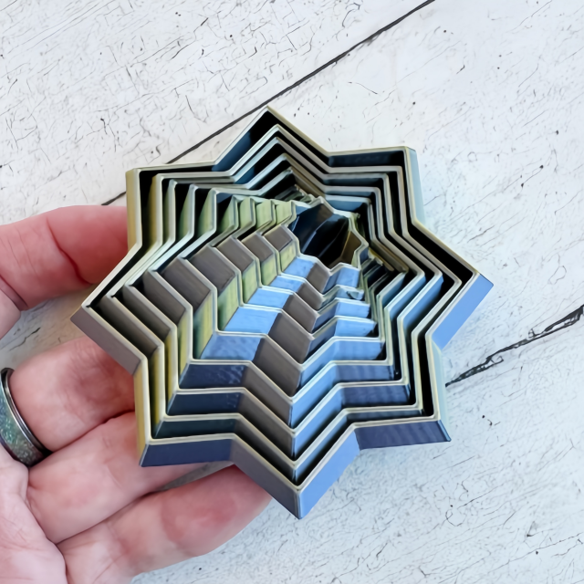 🔥HOT SALE 48% OFF⭐3D-Printed Fractal Fidget Star🎁Buy 2 Free Shipping