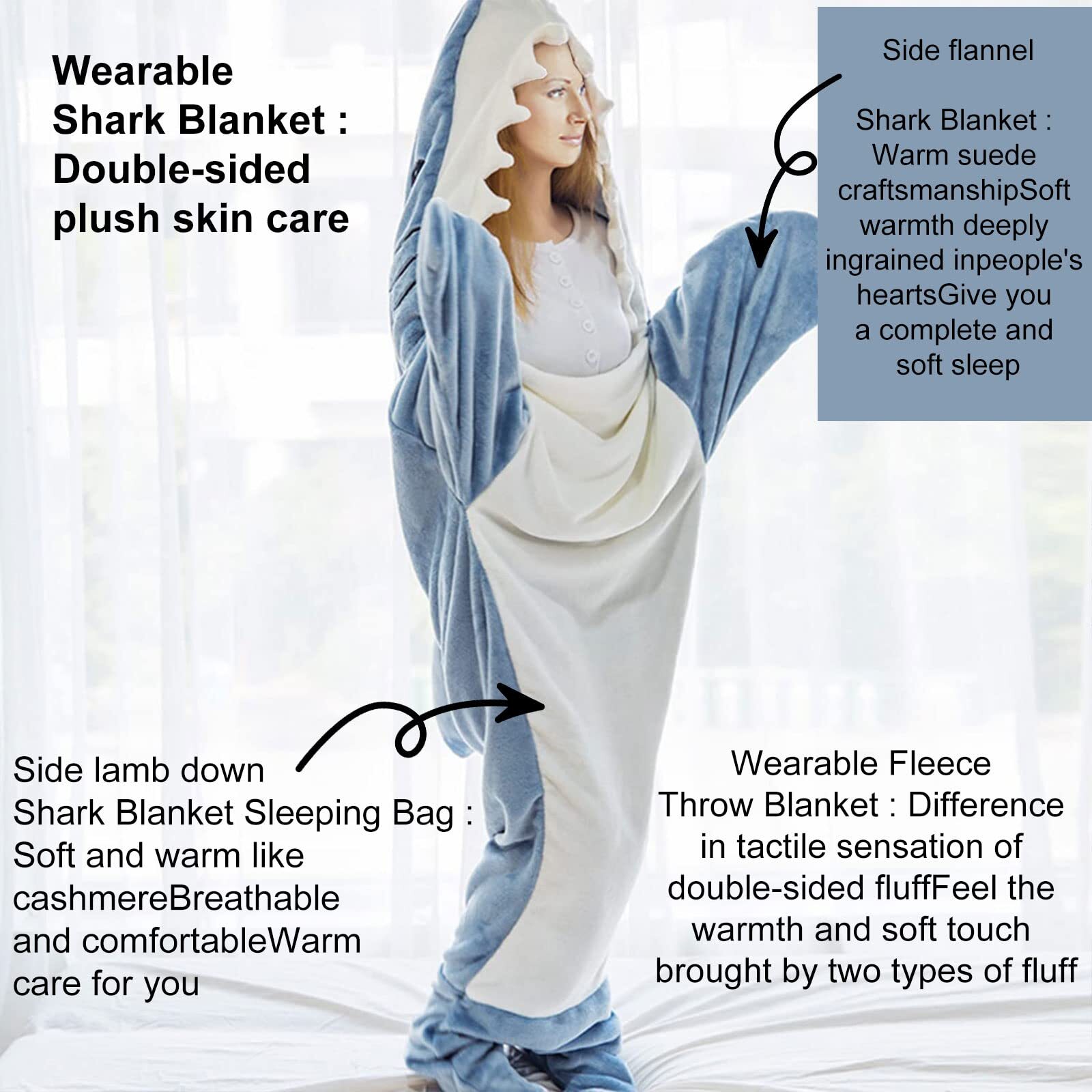 🐬🐬Shark Blanket✅Buy 2 Free Shipping✅