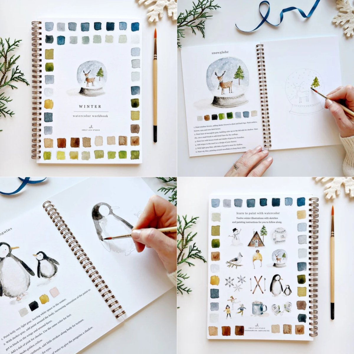🔥LAST DAY 55% OFF - 🖼️Beginner-Friendly💕 Watercolor Workbook