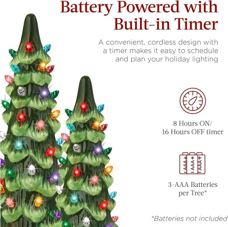 🔥Last Day Promotion 50% OFF🔥Hand-Painted Tabletop Christmas Trees