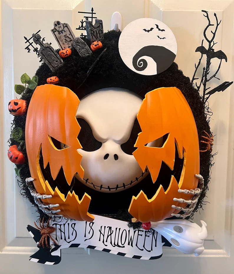 (🎃Early Halloween Sale - 49% OFF) Nightmare Pumpkin Wreath