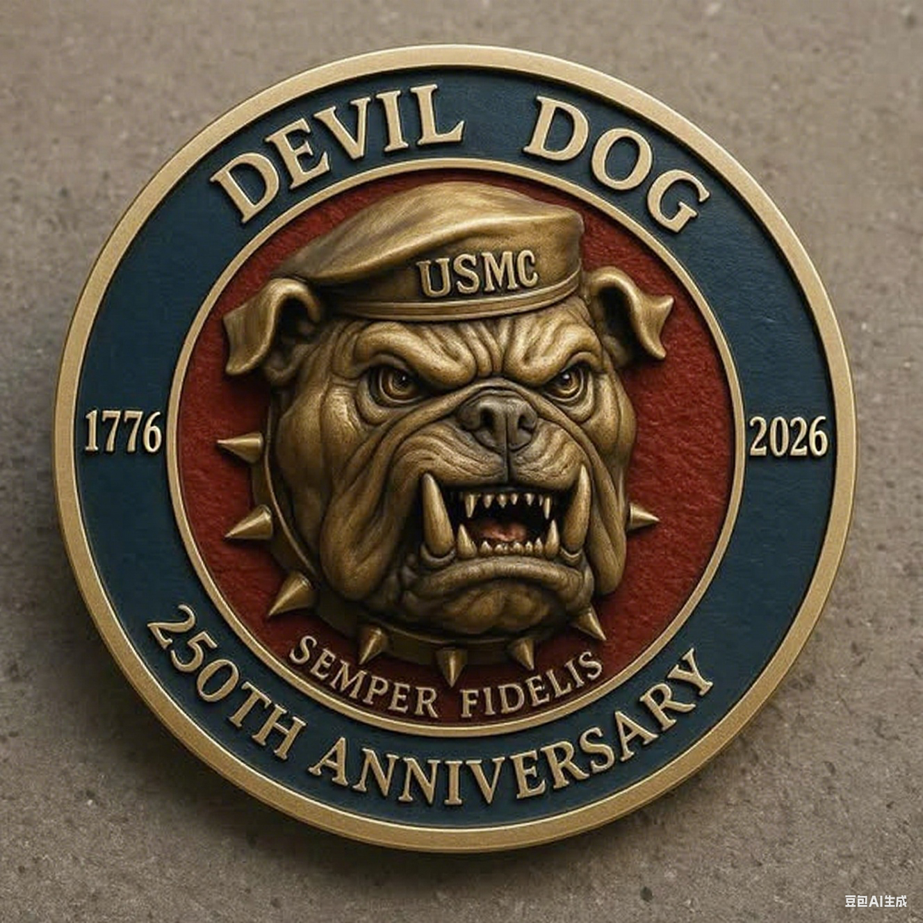 US Marine Corps “Devil Dog” 250th Anniversary Commemorative Coin