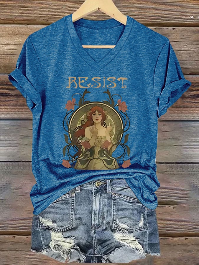 Women's Resist Printed Short-Sleeved T-Shirt