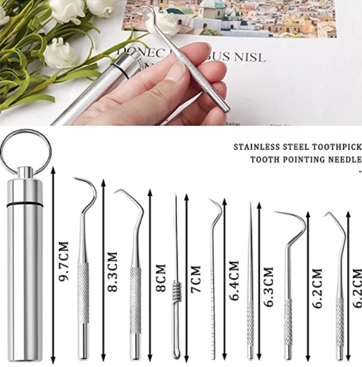 Christmas Hot Sale 48% OFF - Stainless Steel Toothpick Set 7pcs(🔥BUY 1 GET 1 FREE)