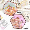 3D Puppy House Clothing Shop Dessert Shop Bookstore Sticker Scenes