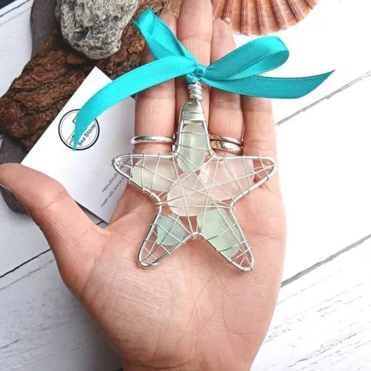 🎄2023🎁【Christmas Sale 75% OFF】Sea Glass Christmas Tree Ornament