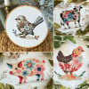 🎄Christmas Sale - 70% OFF🎁American DIY Handicrafts--Flower Winter Bird Cross Stitch Kit