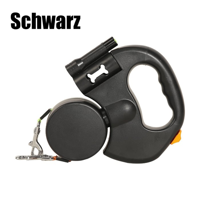 🔥Letzter Tag 50% RABATT-Ausziehbare Doppelleine für Hunde mit LED-Licht