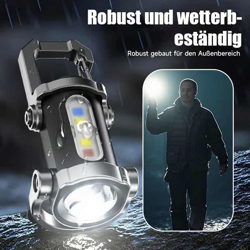 🔥Letzter Tag Verkauf 49% Rabatt🔥Tragbare, wiederaufladbare, helle Schlüsselanhänger-Taschenlampe
