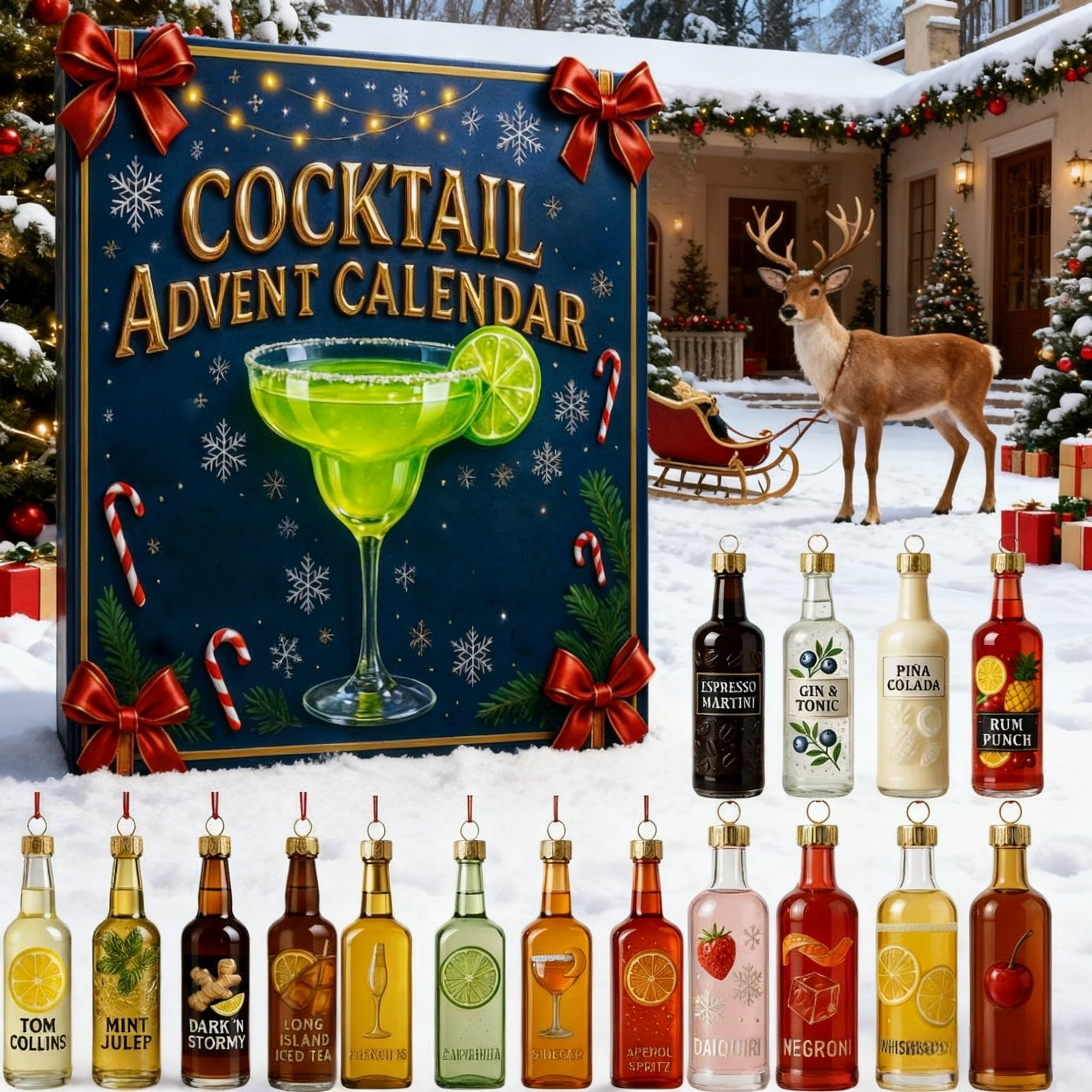 🔥Last Day 50% OFF -🎄2025 Cocktail Advent Calendar