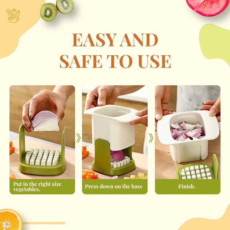 (Early Christmas Sale- 50% OFF) 2-in-1 Vegetable Chopper Dicing & Slitting