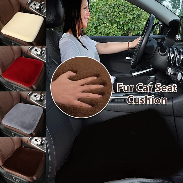 (🌲Early Christmas Sale- SAVE 48% OFF)Luxury Furry Car Seat Cushion(BUY 2 GET FREE SHIPPING)