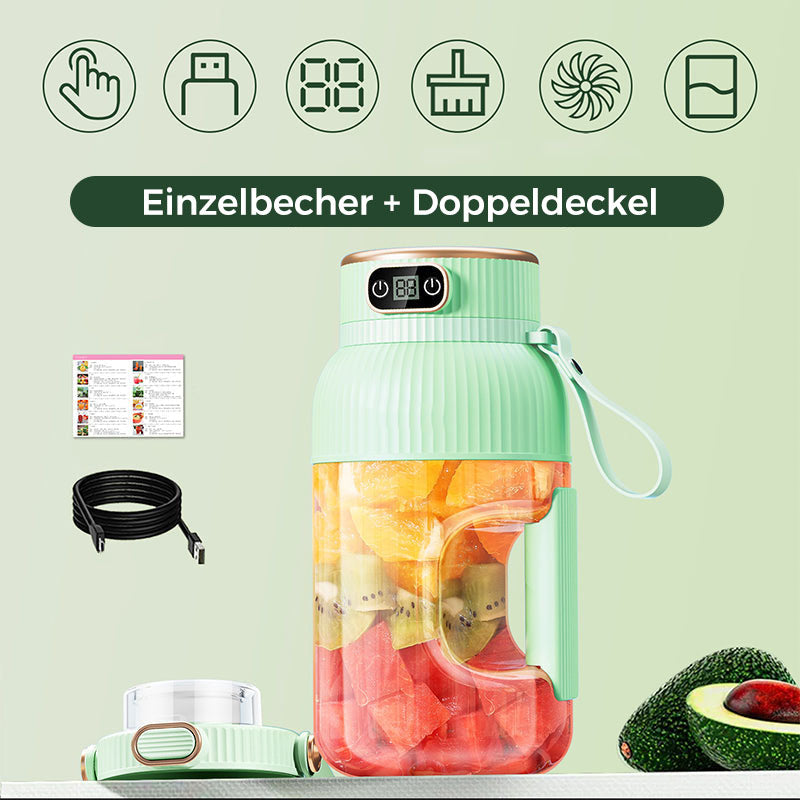💥Letzter Tag 49% Rabatt❄️Tragbare Saftpresse‑Tasse mit Display