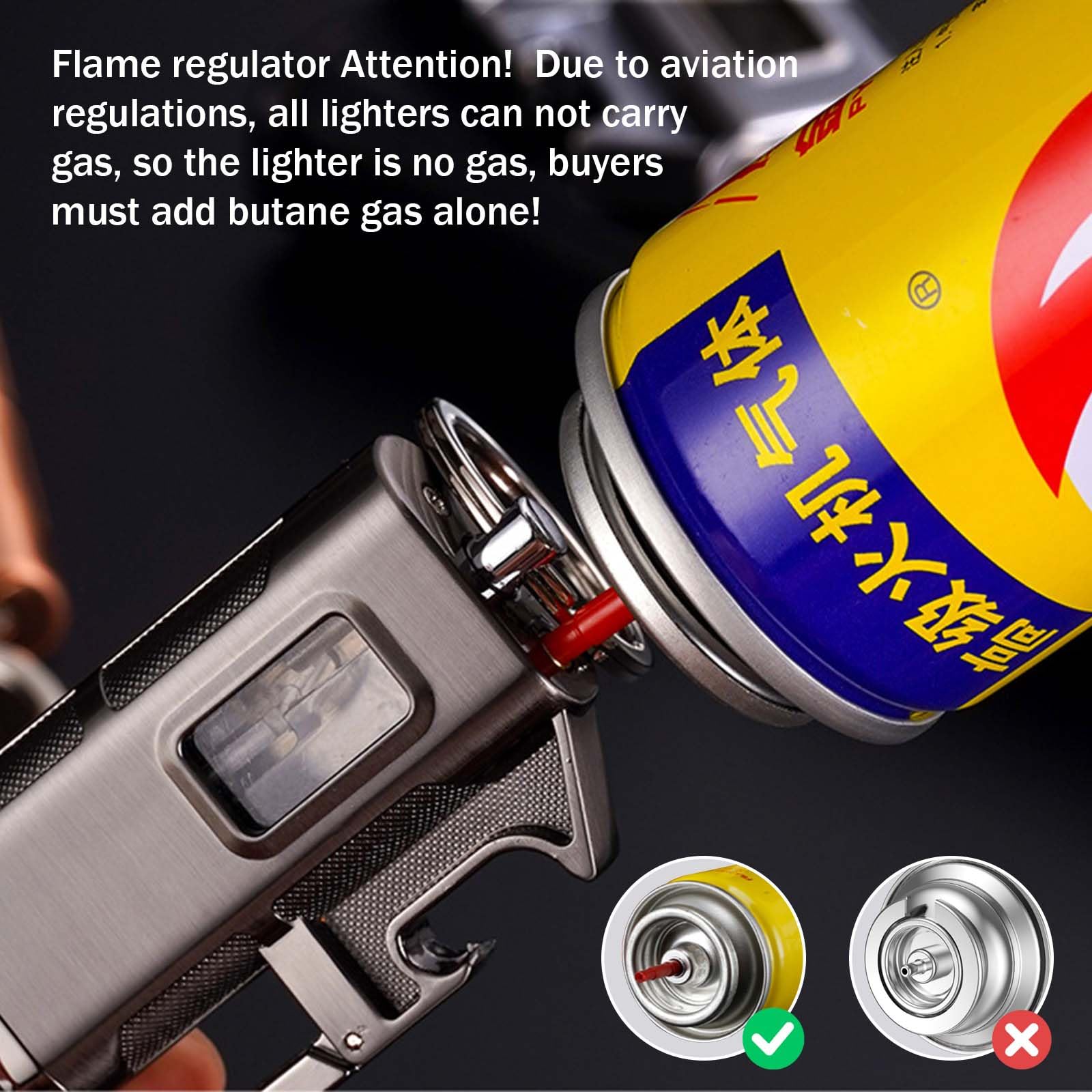 Portable Keychain Lighter-Adjustable Windproof Flame