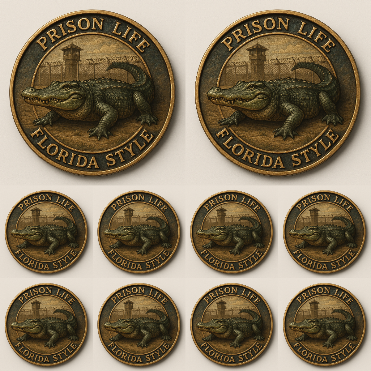 🏆Flash Sale 60% OFF - 🐊“Florida Gator & Prison Humor” Commemorative Coin