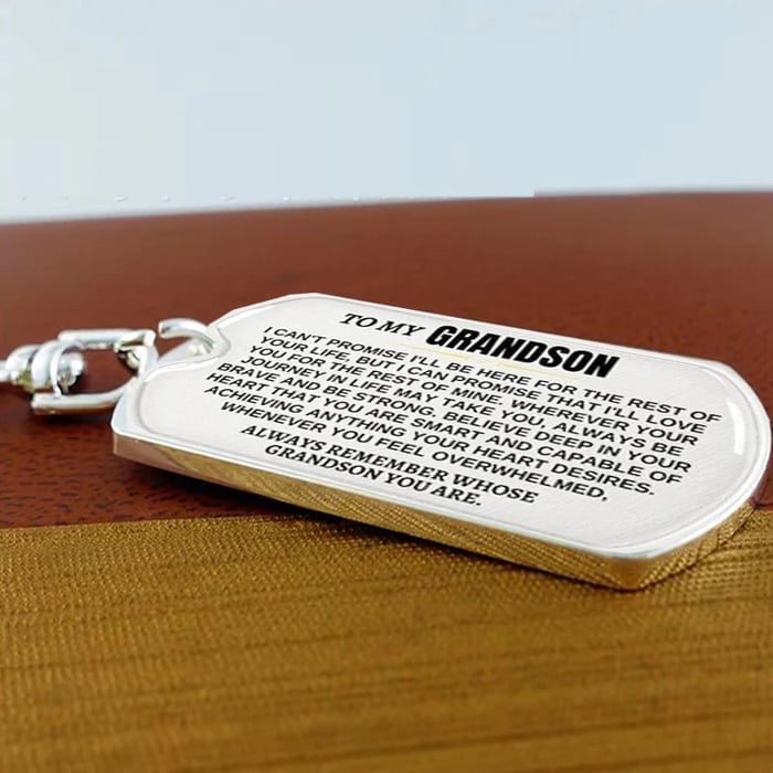 🎁Last Day 49%--🔥 To My Grandchildren - Remember Whose Grandchildren You Are - Unique Keychain