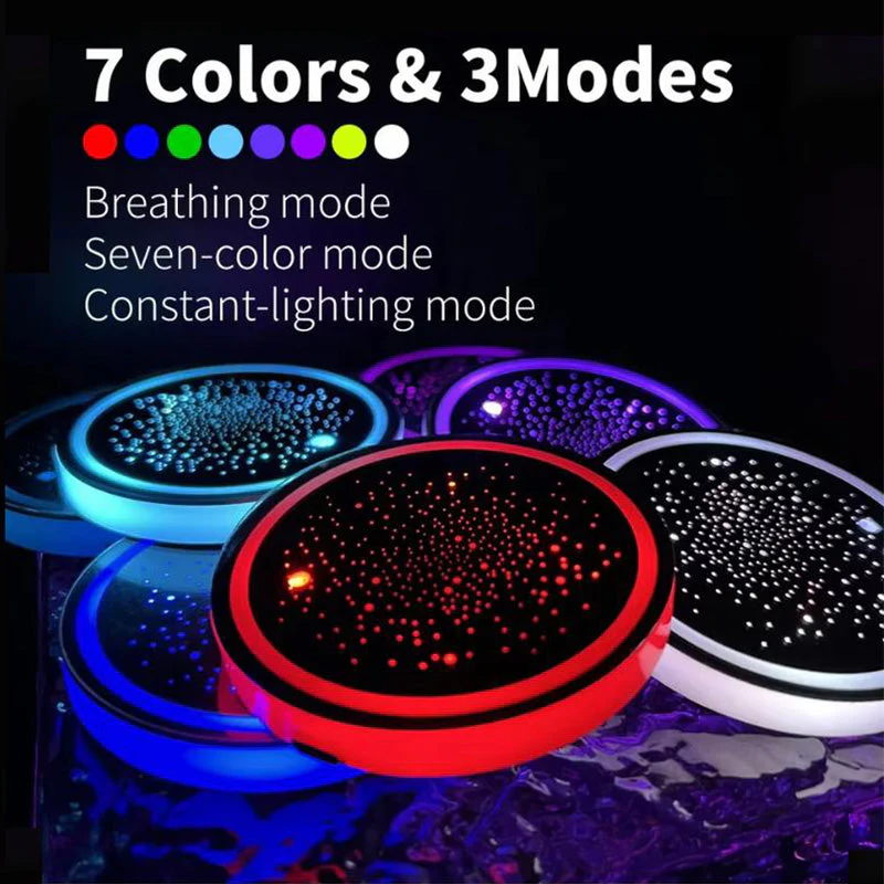 (🌲Early Christmas Sale- 49% OFF) 7 Color-Changing Light Up Cup Pad