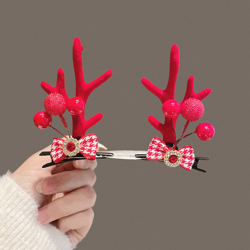 (🌲EARLY CHRISTMAS SALE - 50% OFF) 🎁Reindeer Christmas Hair Clips