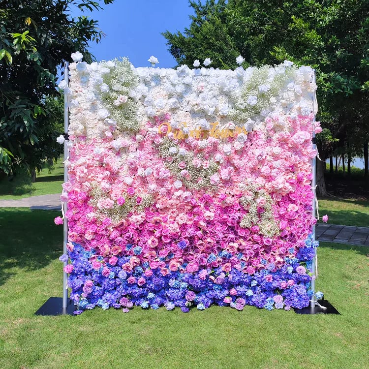 Last Day Promotion 70% OFF - 🌸Handmade 5D Roll-Up Fabric Flower Wall