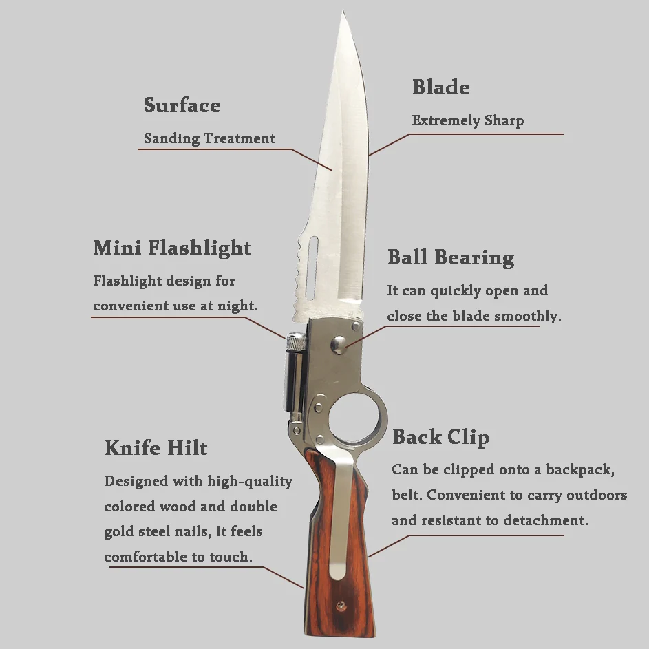 💝2023 Father's Day Save 48% OFF🎁Multifunctional Outdoor Adventure Self-defense AK47 Folding Knife