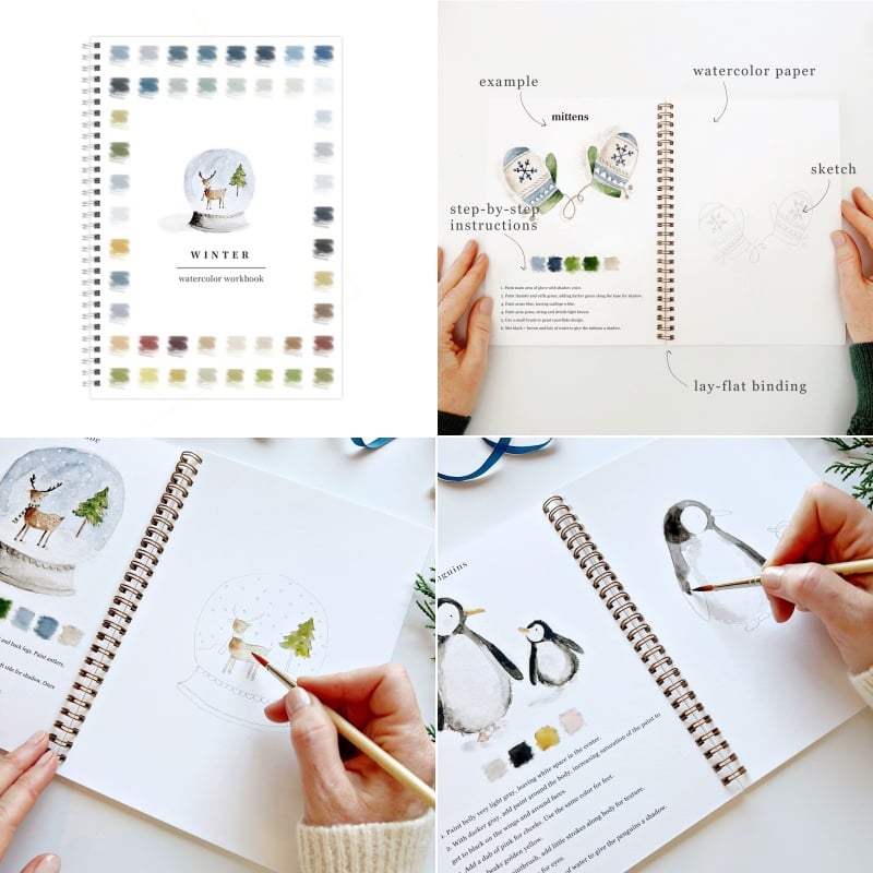⏰Children's Day Sale 60% OFF🖼️Beginner-Friendly💝Watercolor Workbook