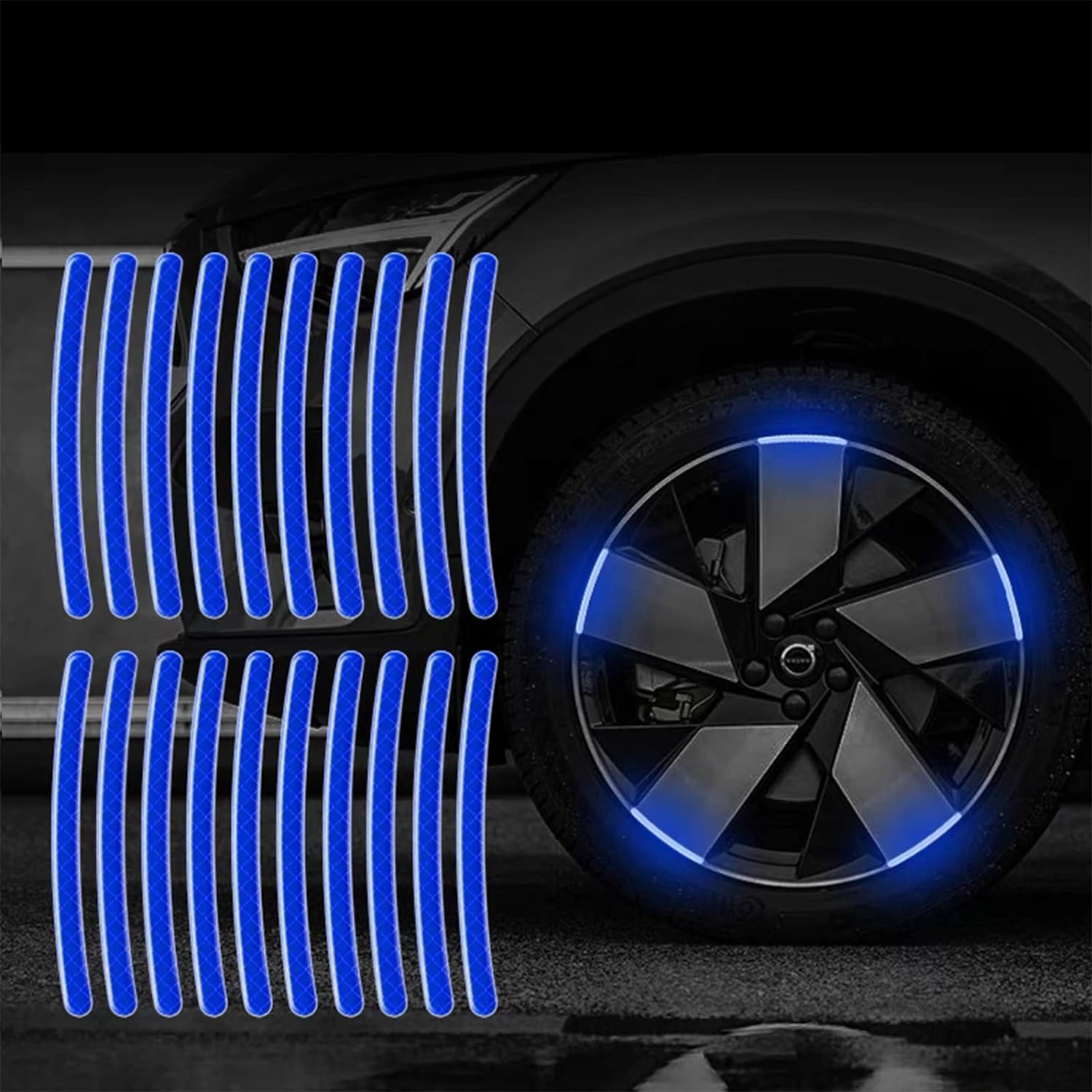 🔥Last Day Promotion 48% OFF-🎁-Reflective Car Wheel Rim Stickers