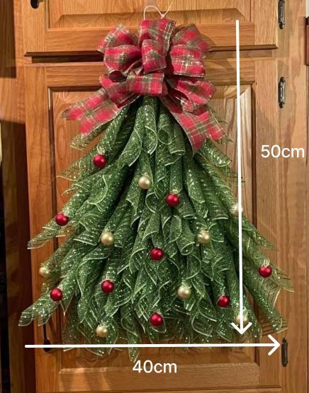 ✨Last Day 49% OFF🎄Handmade Farmhouse Christmas Tree Garland for Front Door