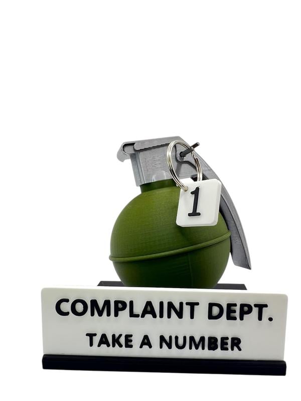 💣Complaint Department Desk Sign – 3D Printed Gag Gift🔥Buy 2 Free Shipping