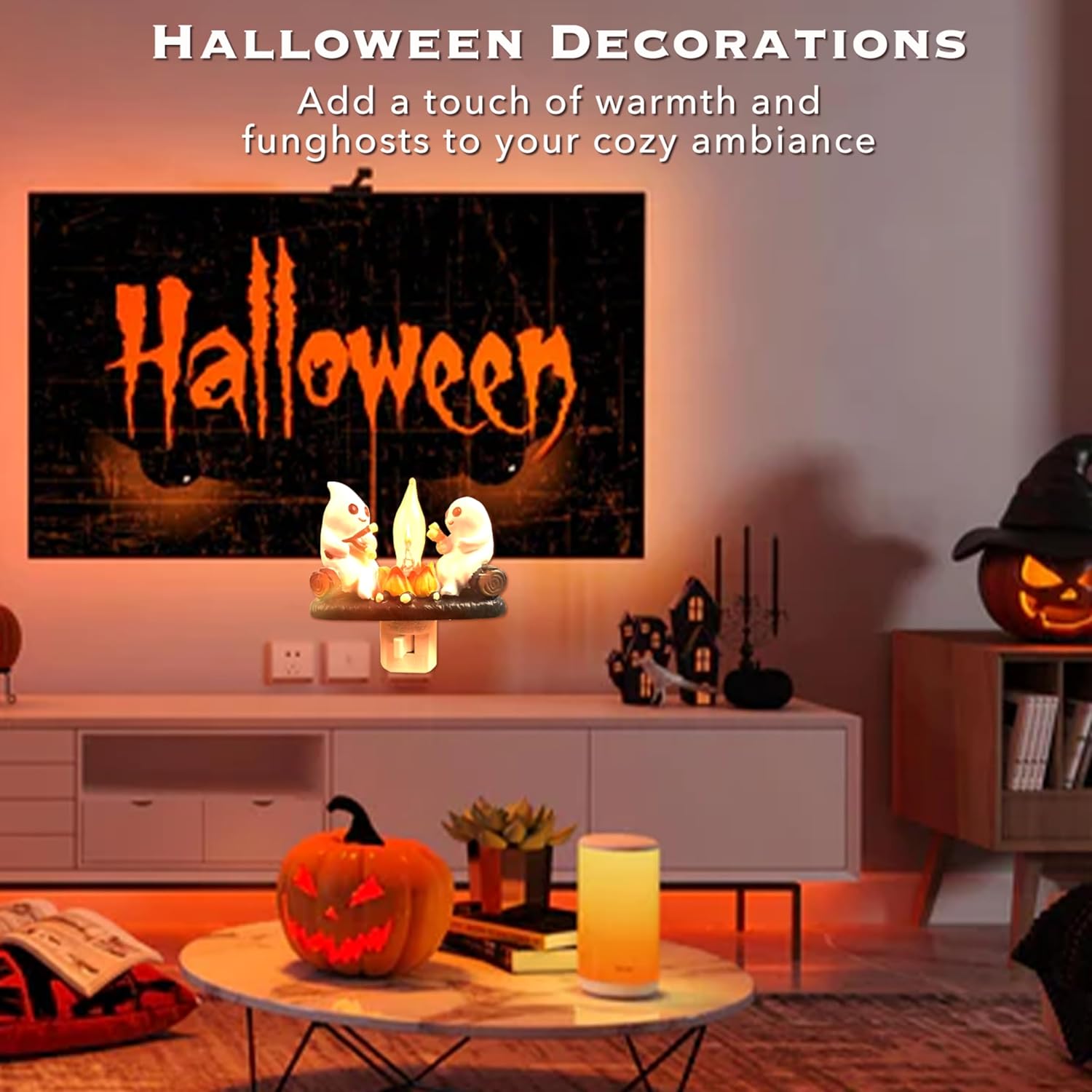 🔥Last Day Promotion 50% OFF🔥2025 Ghost Campfire Flickering Nightlight👻