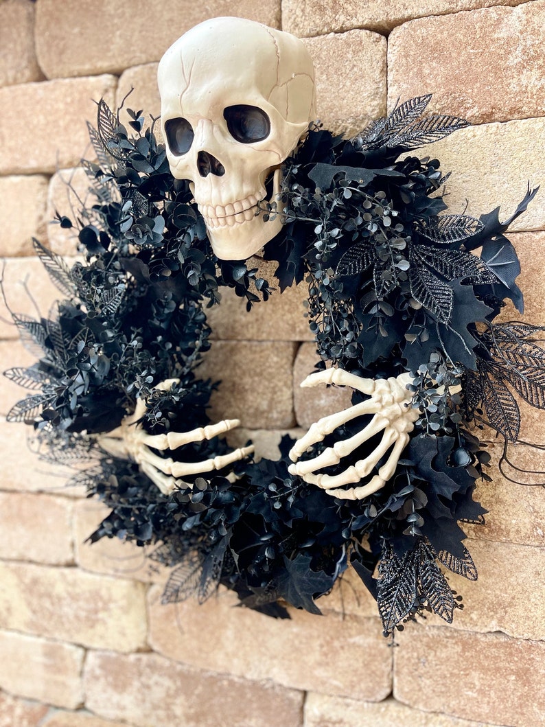 Skeleton Halloween Wreath for Front Door(Sold Out Soon)