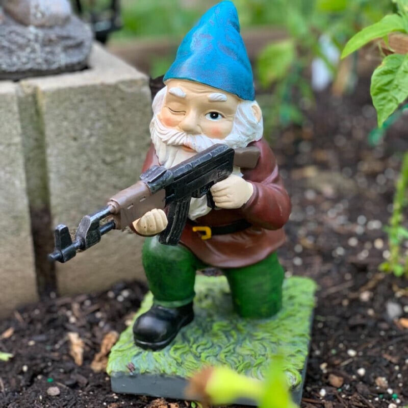 🔥Funny Army Garden Gnome Statue