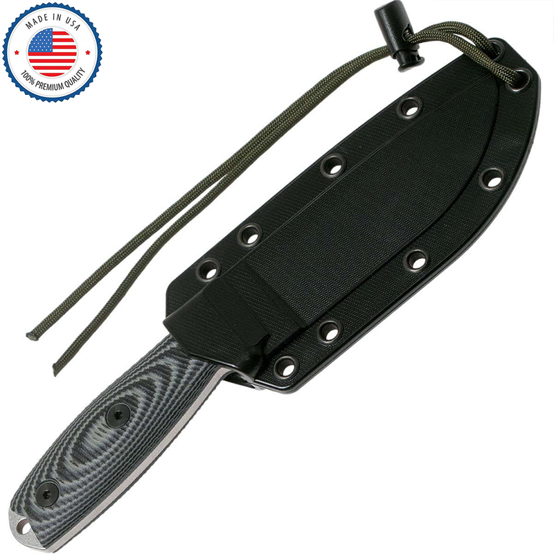 🔥Last Day Promo Save 70% 🎁ESEE-4 Gray Micarta (4.5
