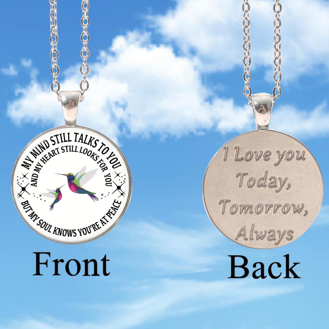 Last Day 69% OFF - My Mind Still Talks To You Memorial Necklace, In Memory Of Gift💕