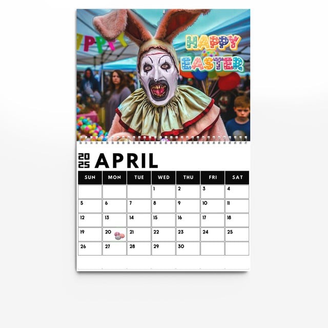 2025 Terrifier Themed Calendar